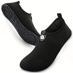 1 Pair Quick- Shoes – Lightweight, Breathable Mesh Beach Sandals For , Ideal For Swimming, Diving, Surfing & Yoga, Black With Textured Sole Design, Pool & Outdoor Use Clothing, Shoes & Jewelry Shop Online at Dubai Trades