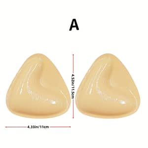 1 Pair Seamless Triangular Chest Lift Pads – Double-sided Adhesive, Silicone Invisible Push Up Adhesive Bra Pads, Breathable, And Comfortable Inserts For Gathered Breast Accessories Shop Online at Dubai Trades