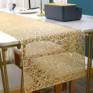 1 Pcs Table Runner, Pvc Table Runner Centerpieces Cloth Table Runner, Bridal Birthday Party Table Decor For，wedding，camping, Festival Home & Kitchen Shop Online at Dubai Trades