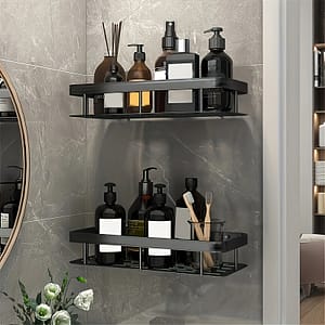 1 Piece Of Perforated Storage Rack, Multifunctional Bathroom Storage Rack, Kitchen Storage Rack, Bathroom Storage Rack Home & Kitchen Shop Online at Dubai Trades