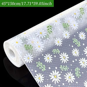 1 Roll Floral Pattern Vinyl Shelf Liner – Waterproof, Non-slip, Cuttable Eva Cabinet Liner For Kitchen, Fridge, Cabinet & Drawer – Home Supplies, Shelf Liners Home & Kitchen Shop Online at Dubai Trades