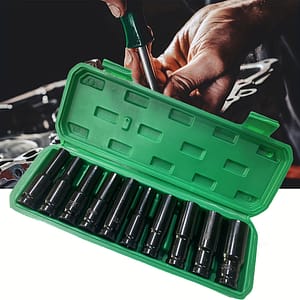1 Set Heavy-duty Impact Socket Set, Carbon Steel Sockets, Mechanical Operation, No Power Required, Ideal For Auto Repair And Maintenance Hand Tools Shop Online at Dubai Trades