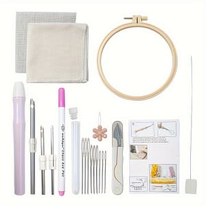 1 Set Needle Embroidery Kit With – Fantasy Theme Diy Tool Set, Mixed Color Metal Needlework Supplies Seasons Arts, Crafts & Sewing Shop Online at Dubai Trades
