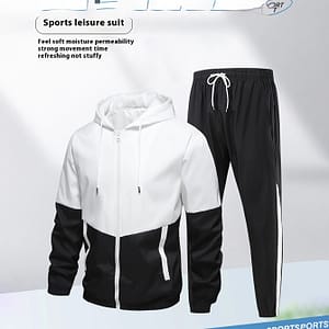 1 Set Of Sports Windproof And Breathable Men’ Jacket And Suit Pants Gym Men’s Suit Sportswear Active Shop Online at Dubai Trades