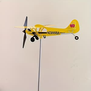 1 Set Piper J3 Cub Airplane Weathervane, Airplane Wind Spinner Metal Weathervane Windmill, Airplane Weather Vane Vane For Sheds Yard Garden Patio Lawn Outdoor Décor Shop Online at Dubai Trades 2