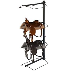 1 Set Rack With Pad Bar For Horse Enthusiast | 4 Layer Heavy-duty Rack Wall Mount | Western & English Rack | Keeps Tack Organized Horses Shop Online at Dubai Trades