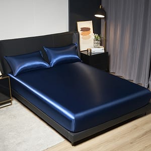 1 Solid Satin Fitted Bed With – Soft And Comfortable, Easy To Care For, Protective Bedding For Bedrooms And Guest Rooms (fitted Sheets Only, No Pillowcases) Bedding Shop Online at Dubai Trades