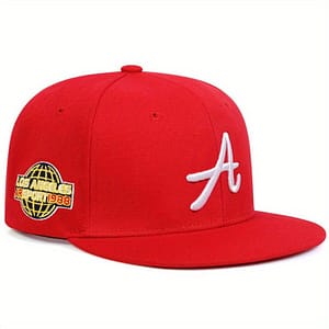 1 Women’s “a” Letter Baseball Cap – Adjustable Snapback, Casual Hip-hop Style, Sun Protection, Polyester – Available In Blue, Red, Black For Spring/summer Accessories Shop Online at Dubai Trades