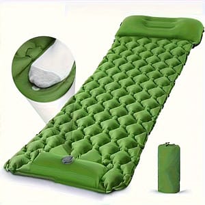 1-person Portable Inflatable Camping Air Mattress – Durable Tpu, Foot Pump Included, Rectangular Outdoor Travel & Picnic Essential With Repair Kit And Carrying Bag Air Mattresses Shop Online at Dubai Trades
