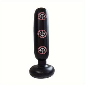 1.5m/4′ Tall Inflatable Punching Bag With Design – Black Pvc Boxing Column For Adults, Fitness & Relax Equipment Boxing Shop Online at Dubai Trades 2