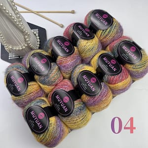10 Bundles/250g Gradient Dyed Rainbow Angora Hand-knitted Yarn Soft And Skin-friendly Hand-knitted Sweater Socks Crochet Diy Shawl Scarf Yarn Arts, Crafts & Sewing Shop Online at Dubai Trades