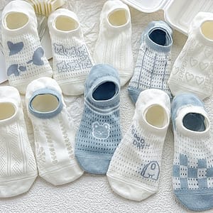 10 Pairs Cute Print Mesh Short Socks, & Breathable Ankle Socks, Women’s Stockings & Hosiery Accessories Shop Online at Dubai Trades