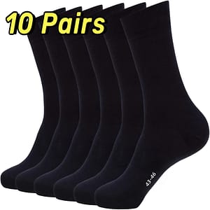 10 Pairs Dress Socks Herren 43-46, Thin Lightweight For Office Business Comfortable Casual Crew Socks, Men’s Size 9-11 Clothing Shop Online at Dubai Trades