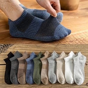 10 Pairs Mixed Solid All- Simple Comfortable Breathable Boat Socks Clothing Shop Online at Dubai Trades