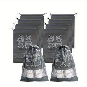 10-pack Polyester Shoe Bags With Transparent Window – Breathable And Dustproof Travel Shoe Organizer Pouches For Luggage Packing And Storage Protection Clothing, Shoes & Jewelry Shop Online at Dubai Trades
