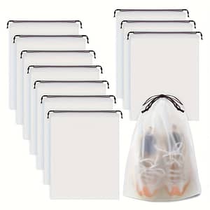 10-pack Portable Shoe Storage Bags, Transparent Plastic Travel Pouches, Clear Organizer For Shoes Packing & Protection Clothing, Shoes & Jewelry Shop Online at Dubai Trades