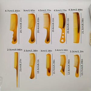 10-piece Set Of Plastic Hair Combs For Normal Hair Types – Abs Plastic Handles Beauty & Personal Care Shop Online at Dubai Trades 2