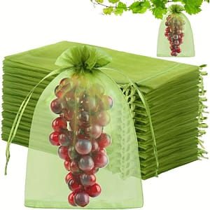 100pcs Reusable Fruit & Vegetable Protection Bags – 8×12 Inch Drawstring Mesh Netting For Garden, Pest Barrier Covers For , , Pomelos Garden Netting Shop Online at Dubai Trades