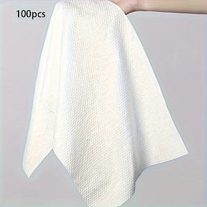 100pcs Ultra Absorbent Disposable Towels – Soft, Portable & Anti-pill For Travel, Camping, Hotels & Spa Bath Shop Online at Dubai Trades 2
