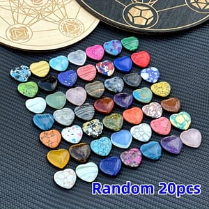 10/20/30pcs, Heart-shaped Crystal, Rose Quartz Heart-shaped Crystal Set – Perfect Valentine’s Day And Mother’s Day Gift, Decoration (random Color) Alternative Medicine Shop Online at Dubai Trades
