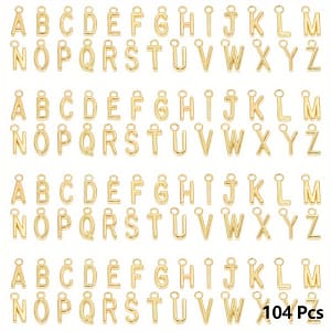 104 Letter Charms, Pendants With Letters A-z, For Diy Personalized Jewelry Making, Without Battery Clothing, Shoes & Jewelry Shop Online at Dubai Trades