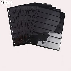 10pcs 7 Grids Postage Sport Stamp & Card Album Pages Coin Collection Stamps Holder Loose-leaf Collectible Display & Storage Shop Online at Dubai Trades 2