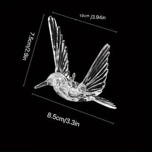 10pcs Acrylic Bird Pendants – Transparent Hanging Decorations For Weddings, Christmas Tree, Parties – No Electricity Needed, Easy To Hang Home & Kitchen Shop Online at Dubai Trades