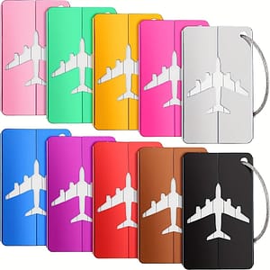 10pcs Aluminum Travel Id Bag Tags, For Luggage And Baggage Identification, Business Card Holder Clothing, Shoes & Jewelry Shop Online at Dubai Trades