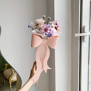 10pcs Elegant Paper Flower Gift Boxes With Decorative Bows – Ideal For Valentine’s, Christmas, Mother’s Day, Graduations | Chic Single In White, Beige, & Purple, Gift Boxes For Gifts Arts, Crafts & Sewing Shop Online at Dubai Trades 2