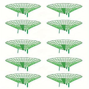10pcs Green Strawberry Growing Racks With 3 Sturdy Legs – Pvc Plant Support Cages For Mold & Rot Protection Gardening & Lawn Care Shop Online at Dubai Trades