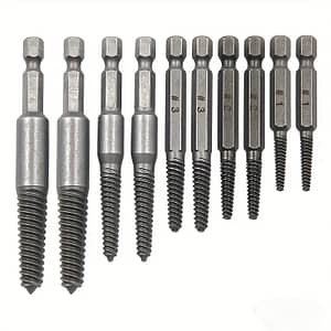 10pcs Screw & Bolt Extractor Set, – Steel, Manual Hex Shank Screw Remover, Stripped Screw Tool Kit, With No Electricity Needed For Damaged, Rusted Hand Tools Shop Online at Dubai Trades 2