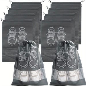 10pcs Shoes Storage Organizer, Portable Shoes Storage Drawstring Bundle Pocket, Storage Bag For Travel Clothing, Shoes & Jewelry Shop Online at Dubai Trades