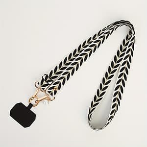 114cm/44.88in Mobile Phone Strap Lanyard Long Crossbody Shoulder Chain Pearl Pendant Hanging Adjustable Hanging Neck Wide Cloth Strap Shell Accessories Shop Online at Dubai Trades