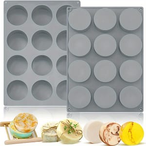 12 Cavity Cylinder Silicone Mold/round Soap Molds Handmade Molds For , Shower Tablets, Lotion Bars, Beeswax, Candles Arts, Crafts & Sewing Shop Online at Dubai Trades