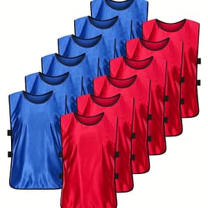12-pack Polyester Crew Neck Athletic Training Vests, Solid Color, 100% Polyester, Woven, Slight Stretch, Sleeveless, Regular Fit, 100g/m², For Soccer Basketball Practice – S-xl Active Shop Online at Dubai Trades