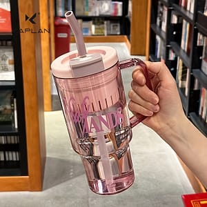 1200ml Large Capacity Water Bottle With Straw – Durable Pc Material, Leak-proof, Outdoor & Sports Use, Ideal For Men And Women, Sports Hydration| Design| Sports & Outdoor Recreation Accessories Shop Online at Dubai Trades