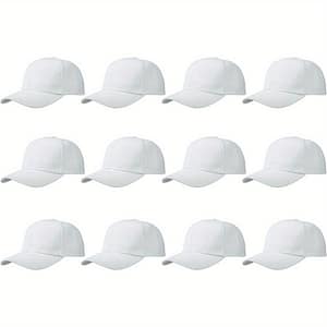 12pcs Plain Blank Baseball Caps Adjustable Back Strap Accessories Shop Online at Dubai Trades