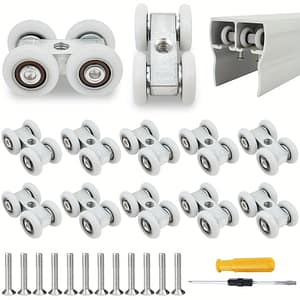 12pcs Sliding Door Rollers With 12 Screws And Screwdriver For Sliding Doors, Cabinets, Partitions Door Hardware & Locks Shop Online at Dubai Trades
