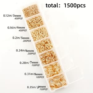 1500pcs Jump Rings With Box Making Jewelry Findings Clothing, Shoes & Jewelry Shop Online at Dubai Trades