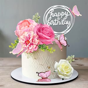 15pcs Artificial Rose And Cake Topper Set, Polyester Decorations, Food-safe, With Celebration Sign, For , Wedding, Bridal Shower, Bachelorette Party, Suitable 14+ Cake & Cupcake Toppers Shop Online at Dubai Trades