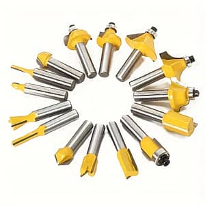 15pcs Tungsten Carbide Woodworking Milling Cutter Set With 6.35mm Shank – Precision Trimming & Straight Cutting, Ideal For Crafters And Carpenters Business, Industry & Science Shop Online at Dubai Trades
