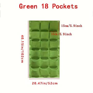 18-pocket Vertical Garden Planter – Lightweight, Wall-mounted Grow Bag For Flowers & Vegetables, Indoor/outdoor Use, Plant Grow Bags, Style Gardening & Lawn Care Shop Online at Dubai Trades