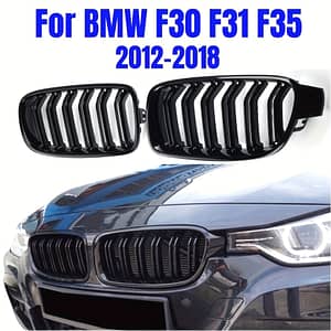 1pair Gloss Black Front Kidney Grille Racing Grilles For F30 F31 F35 328i 2012-2018 Car Styling Automotive Shop Online at Dubai Trades