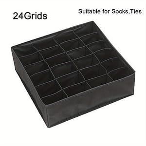 1pc 24 Cells Sock Underwear Organizer Divider, Fabric Foldable Cabinet Closet Organizer And Storage Box, For Storing Socks, Underwear, Ties Halloween, Christmas Gift Baby Products Shop Online at Dubai Trades