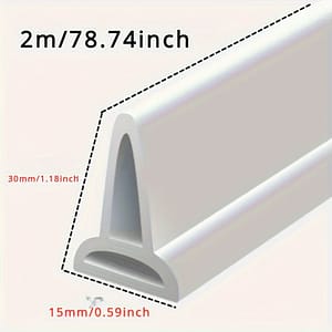 1pc 79-inch Silicone Water Barrier For – , Dry/wet Separation Strip For Shower And Bath Shop Online at Dubai Trades