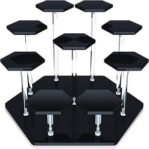 1pc Acrylic Display Stand, 9-layer Multifunctional Display Stand, Hexagonal Bracket For Action Figures, Collectibles, Cosmetics And Perfume Display, For Decoration Display Stands Shop Online at Dubai Trades