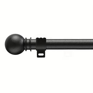 1pc Adjustable Curtain Rod, 5/8 Inch Metal Rod, With Bracket/holder, Small Curtain Rod, Modern Simple Decoration, Matte Finials Shop Online at Dubai Trades