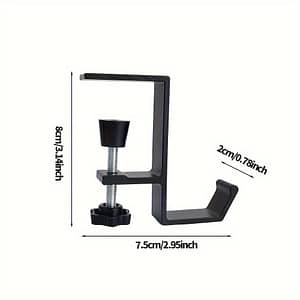 1pc Adjustable Table Hook – High-load Capacity, & Versatile Storage Solution For Backpacks, Water Bottles & More – , Stylish Design In Black, Gray, White, Utility Hooks Home & Kitchen Shop Online at Dubai Trades