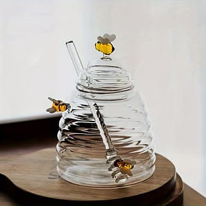 1pc Animal-themed High Borosilicate Glass Honey Jar With Lid – Kitchen & Dining Food Service Equipment & Supplies Shop Online at Dubai Trades