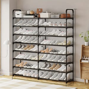 1pc Autumn 8-layer Double-row Reinforced And Widened Shoe Rack, Shelf For The Entrance Or Living Room, Organizer. Clothing & Closet Storage Shop Online at Dubai Trades